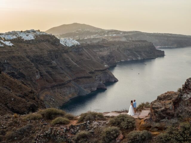 Santorini Wedding Drone